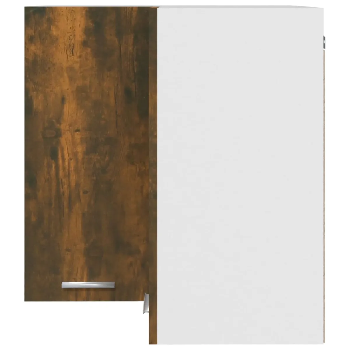 VidaXL Armoire d'Angle Suspendue Chêne Fumé