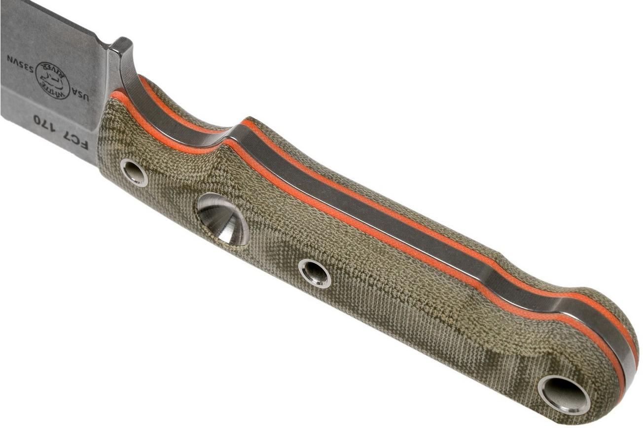 White River Knives FC7 Firecraft survivalmes, Kydex schede met firesteel