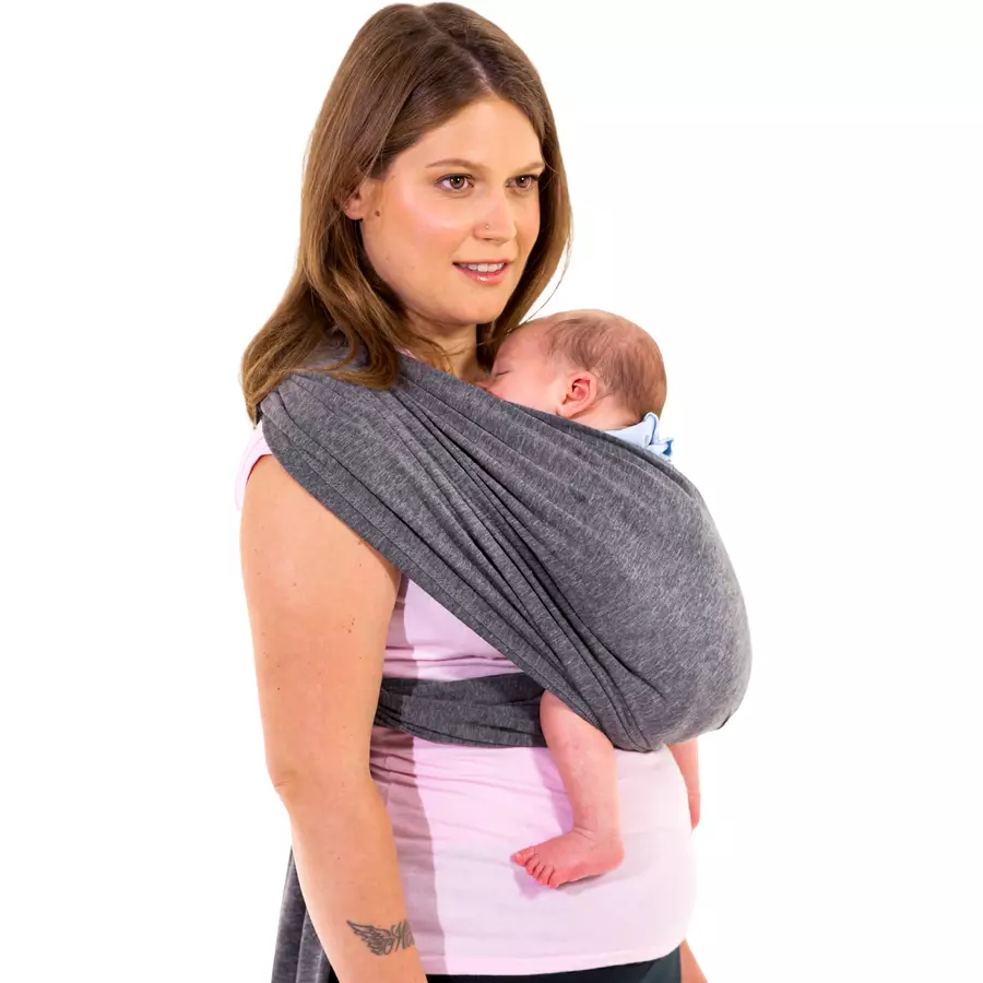 KOALA BABYCARE® Babytragetuch anthrazit