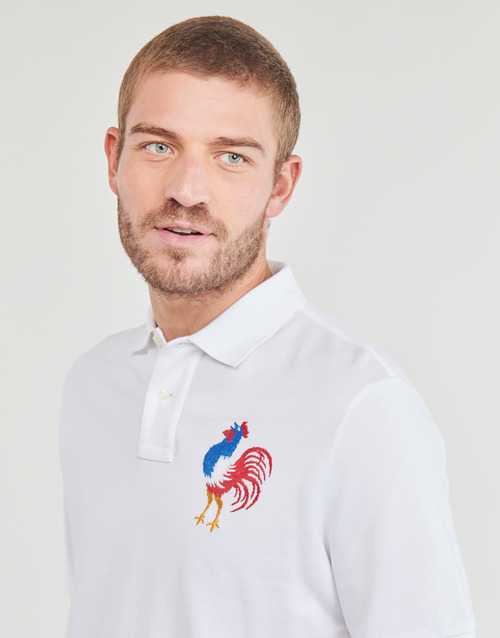 Polo Ralph Lauren - POLO COUPE DROITE EN COTON BRODE Blanco / Classic / Oxford / Blanco