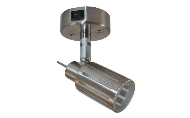 Haba Triton LED Aufbauleuchte mit Schalter Farbe Silber 10 - 15 V