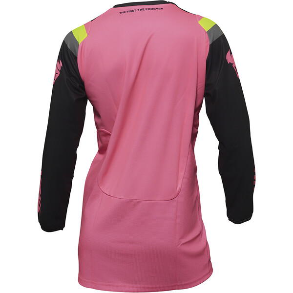 Thor Motocross - Maillot femme Pulse Rev Charcoal / Rose fluo