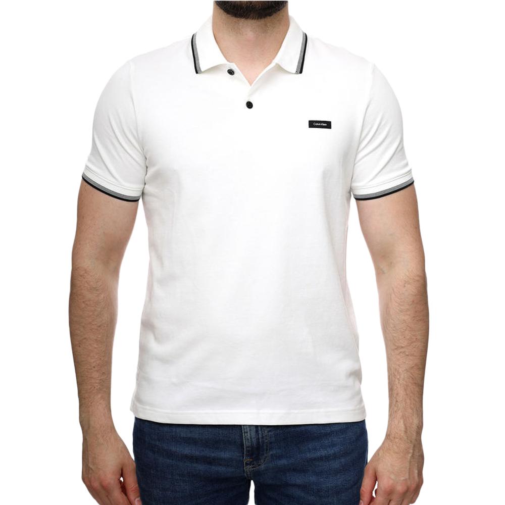 Calvin Klein Jeans Polo Blanc Homme Calvin Klein Jeans K10K112944