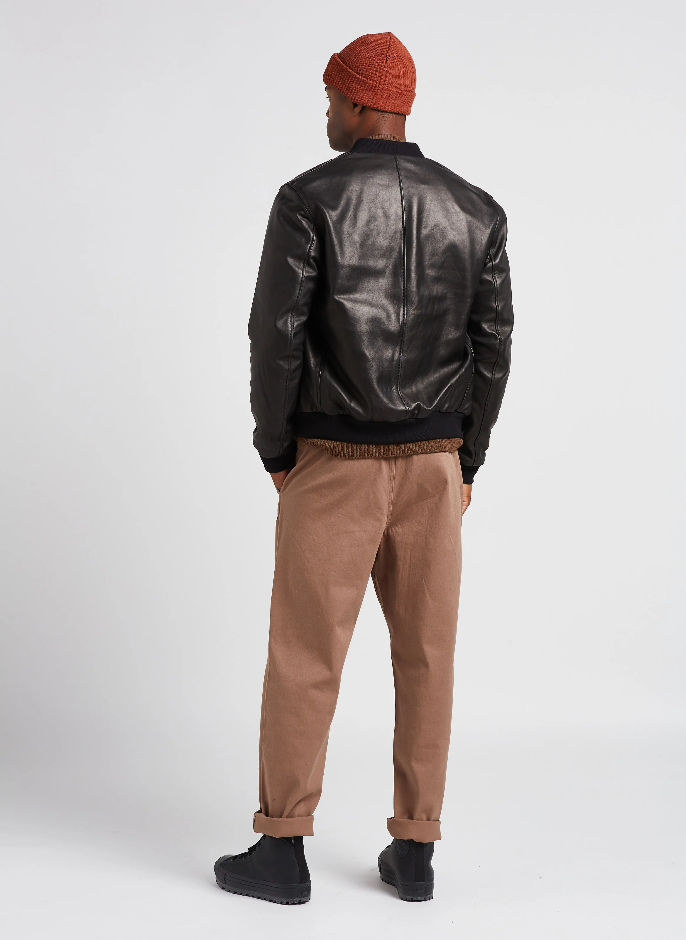 Zace - Pantalon droit en coton mélangé | Beige