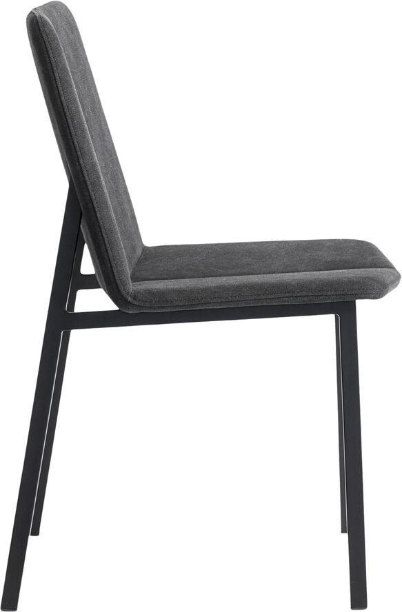 Muubs Spisebordsstol Chamfer Anthracite , Antracit/sort