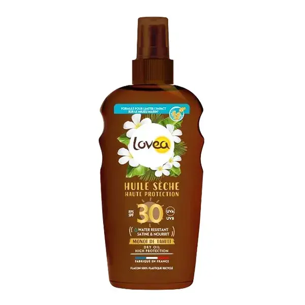 Lovea Protetor Solar Óleo Seco Monoi de Tahiti FPS30 150ml
