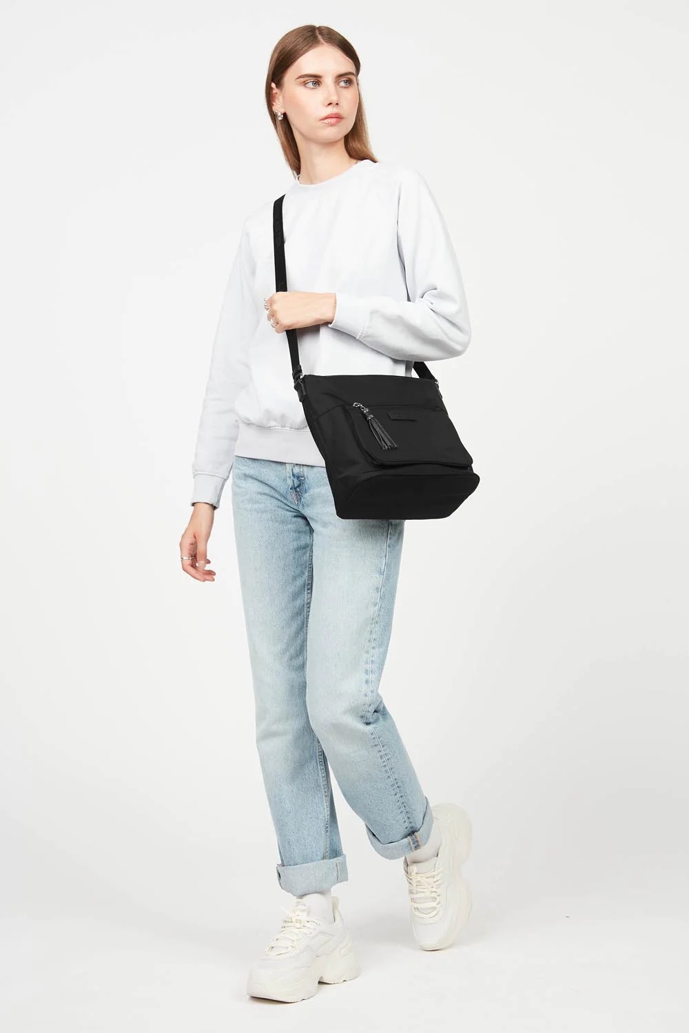 Basic Pompon-Sac besace