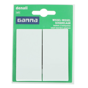 GAMMA Denali Wissel-/wisselschakelaar Wit