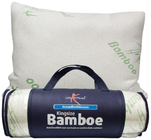 Lucovitaal Kingsize Bamboe Hoofdkussen 1 stuk