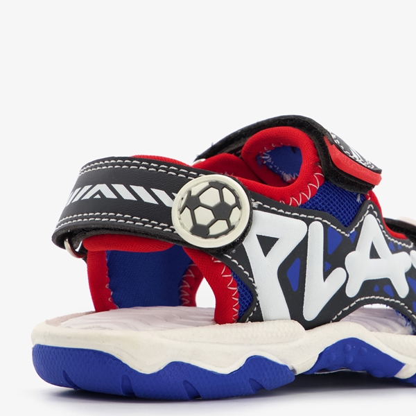 Blue Box jongens sandalen met voetballen
