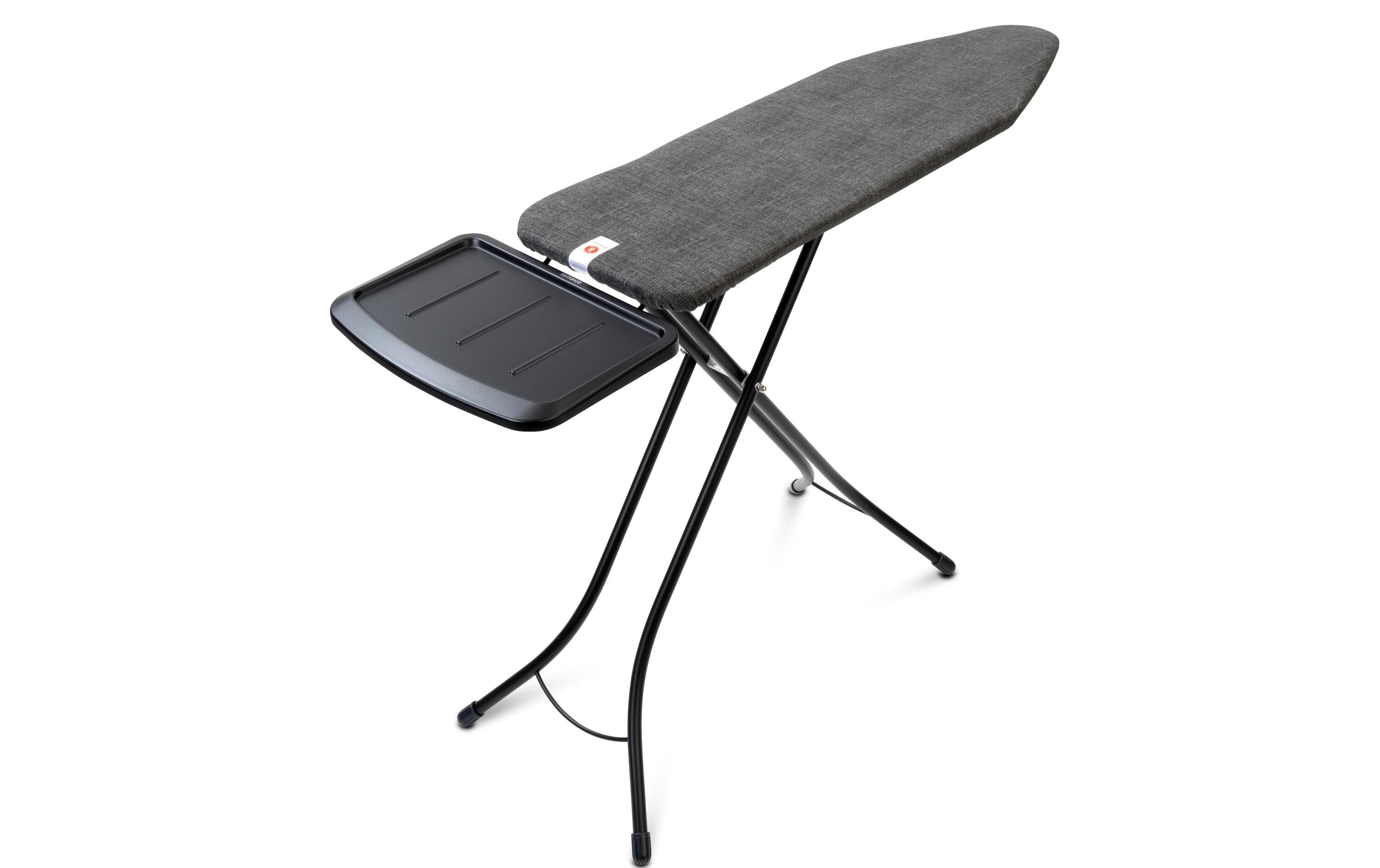 Bügeltisch mit Dampfstationsablage Denim Black<br>Bügelbrett B, 124 cm x 38 cm