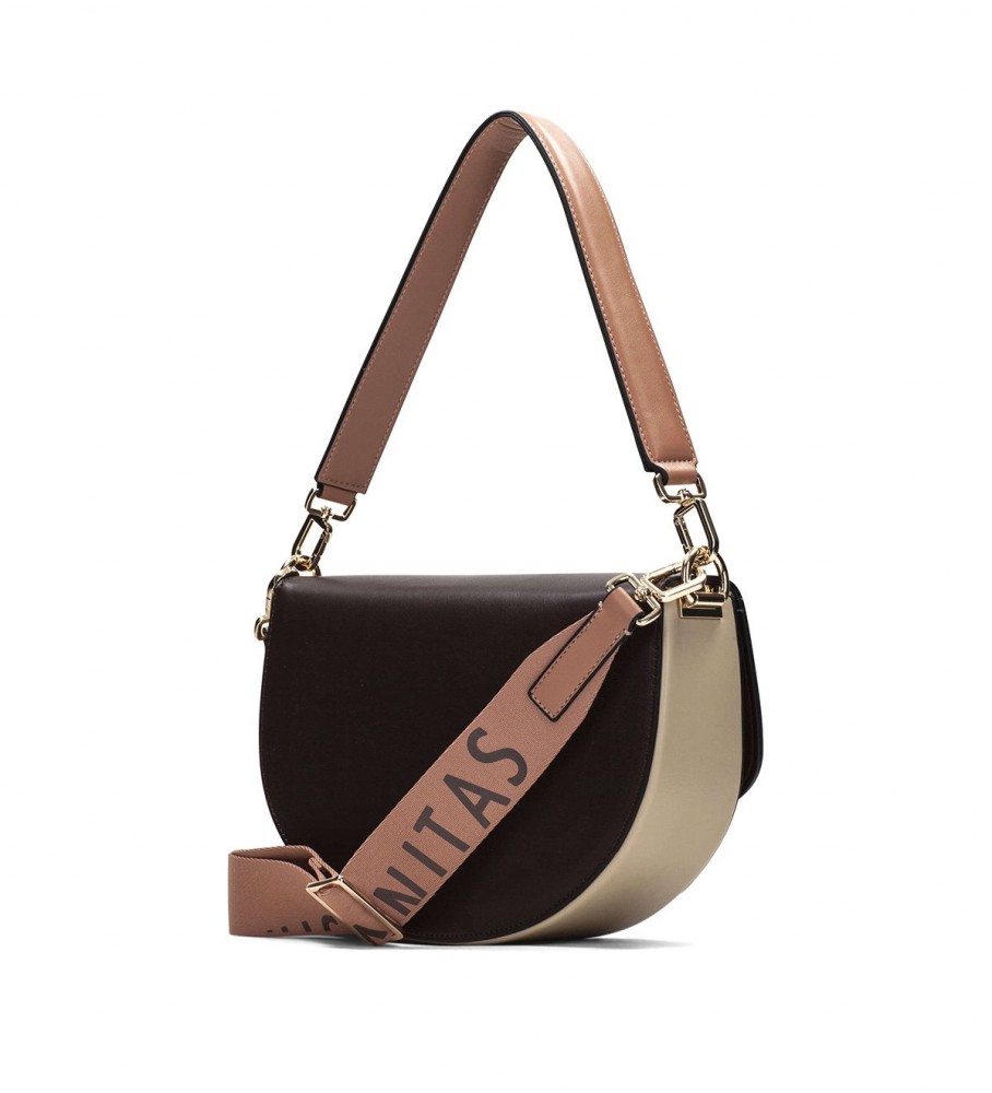 Bolsa Hispanitas Brown Cocoa com Aba