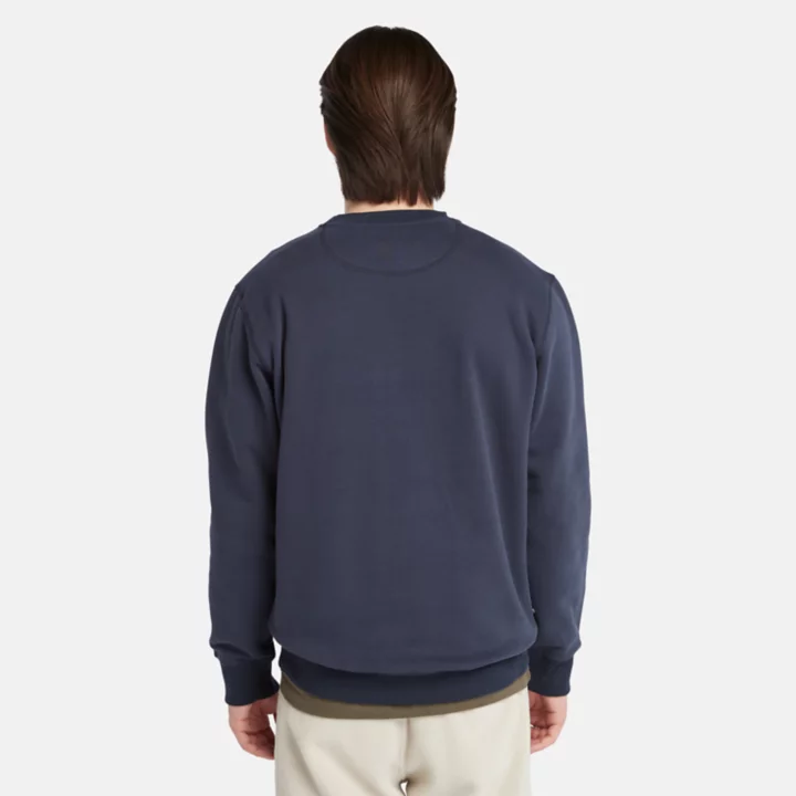 Sweat-shirt à col rond avec logo Est. 1973 pour homme en bleu marine