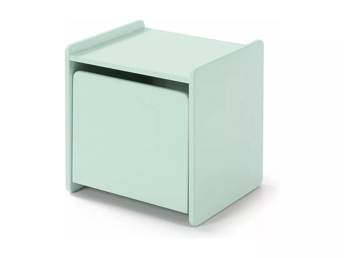 Chevet 1 porte enfant vert menthe