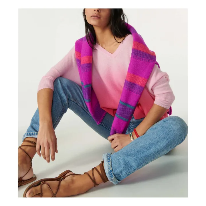 Kujten Pull Minie Dye Cachemire | Rose bonbon