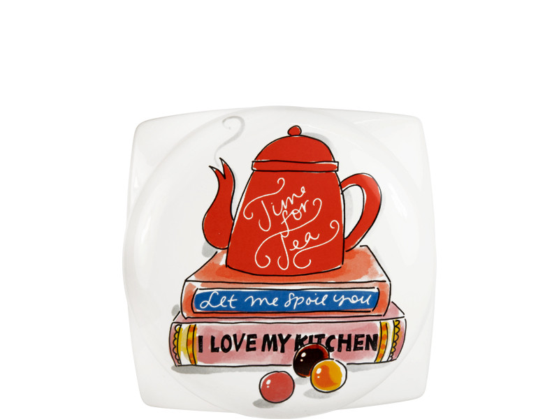 Voorraadpot vierkant 20x26cm Blond Birthday I love my kitchen