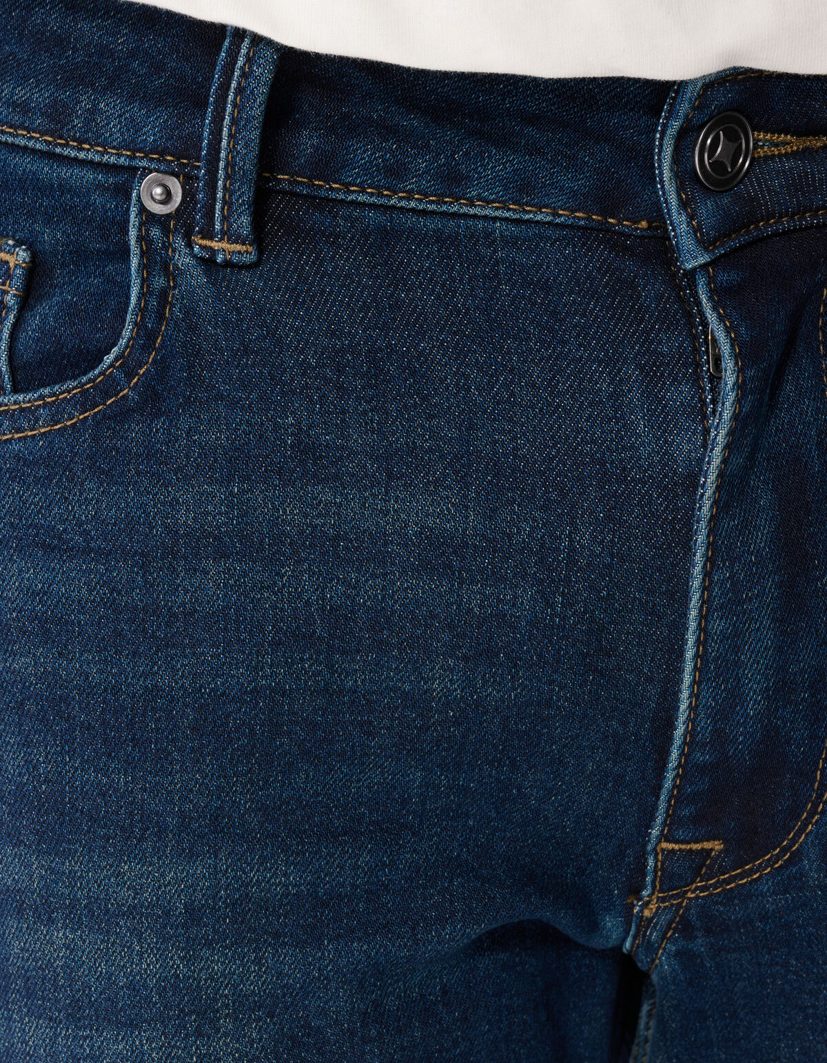 Slim Straight Fit Jeans Donkerblauw L34