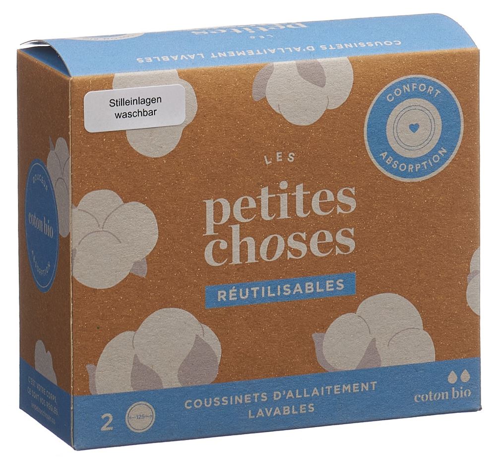 LES PETITES CHOSES Stilleinlagen<br>2 Stück, Karton, Bio