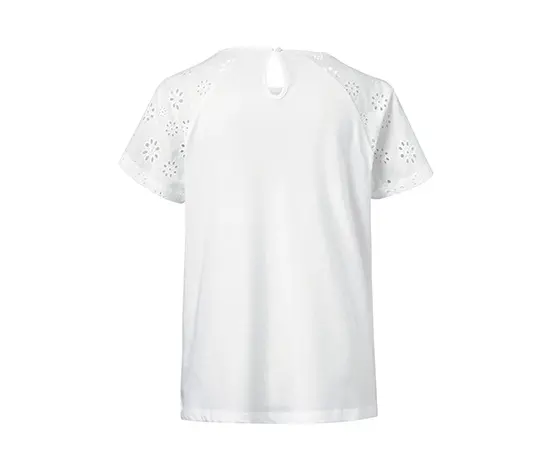 Shirt mit Stickerei, weiß