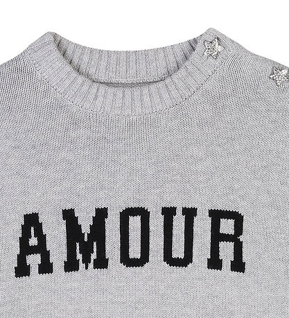 Zadig & Voltaire Bluse - Strick - Malta - Grau Meliert m. Schwar