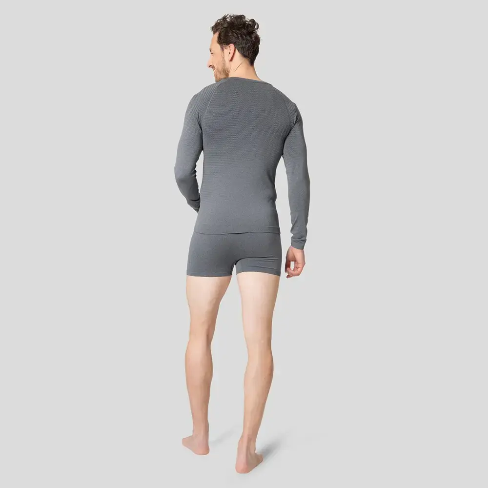 Odlo Performance Light Eco Crew Thermoshirt Lange Mouwen Grijs Heren