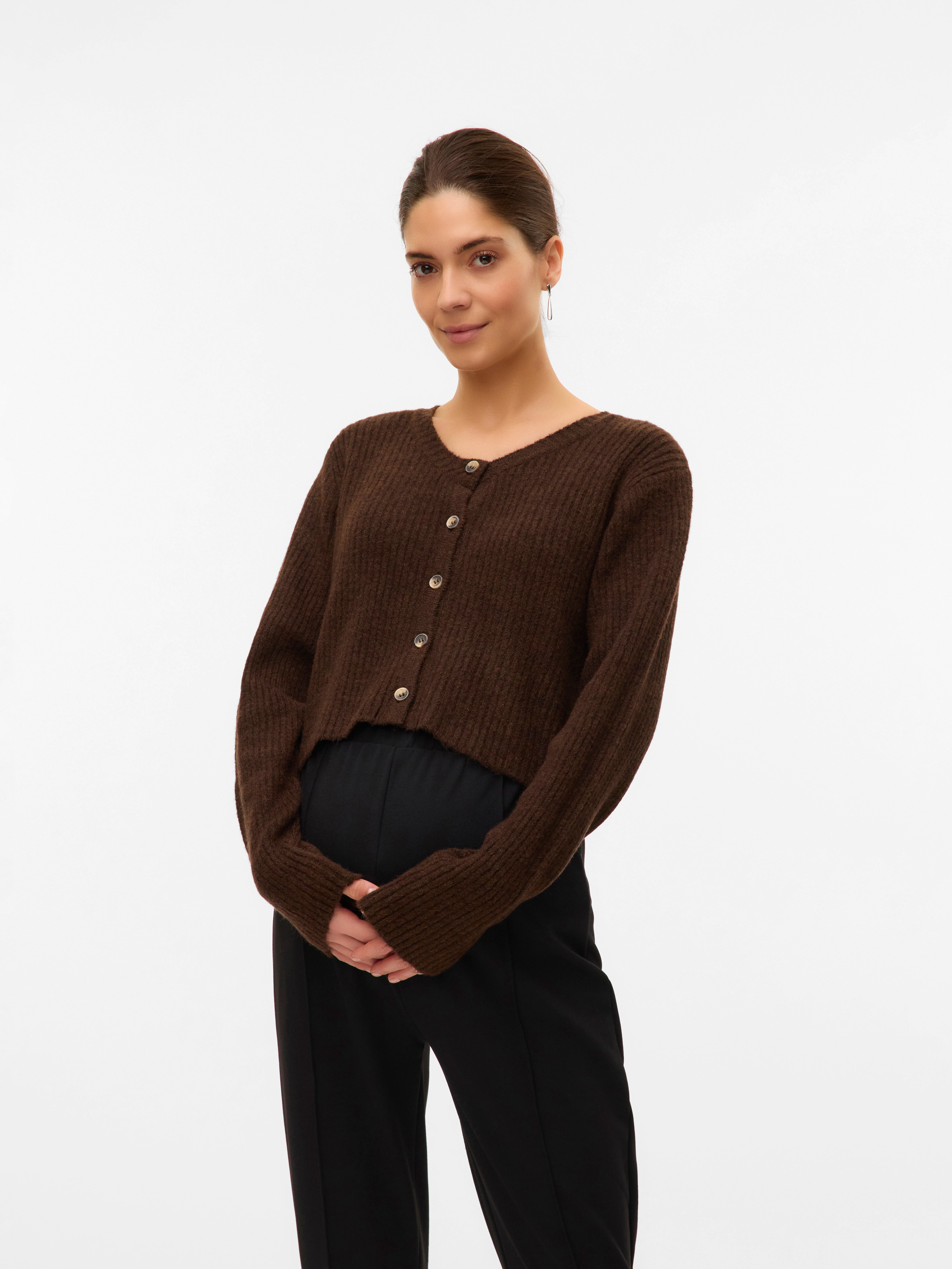 Regular fit O-hals Gebreid vest