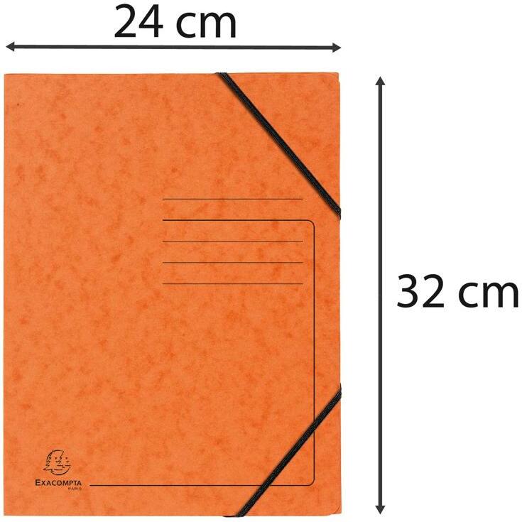 Chemise à élastique sans rabats carte lustrée 355gm2 - A4
