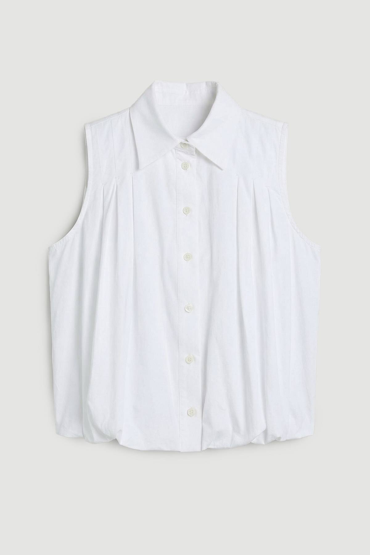 KarenMillen Chemise Bouffante Sans Manches En Coton