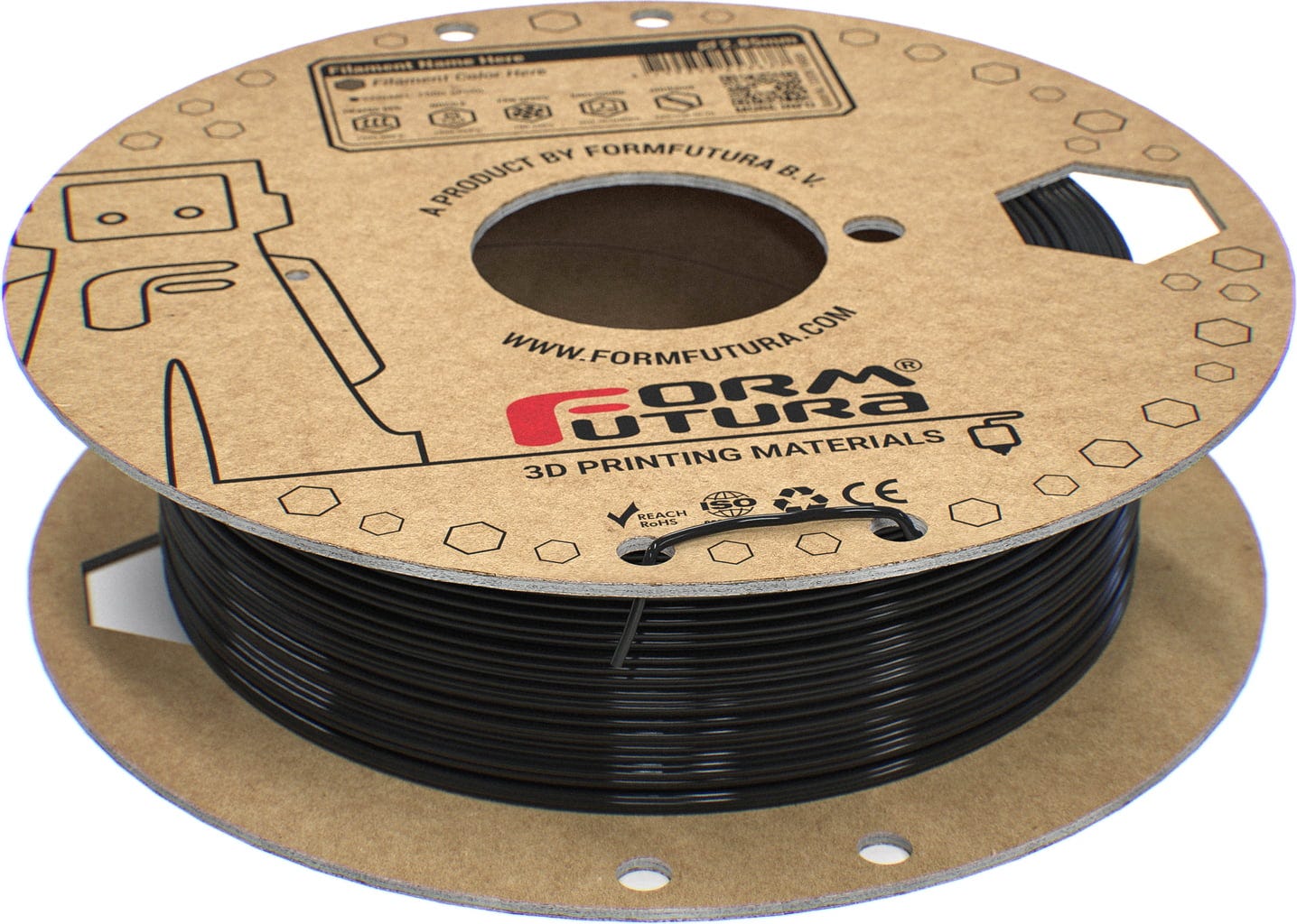 FormFutura  Kratos PC Traffic Black, 1,75 mm / 750 g    Die nächste Generation des PC Filaments in Traffic Black