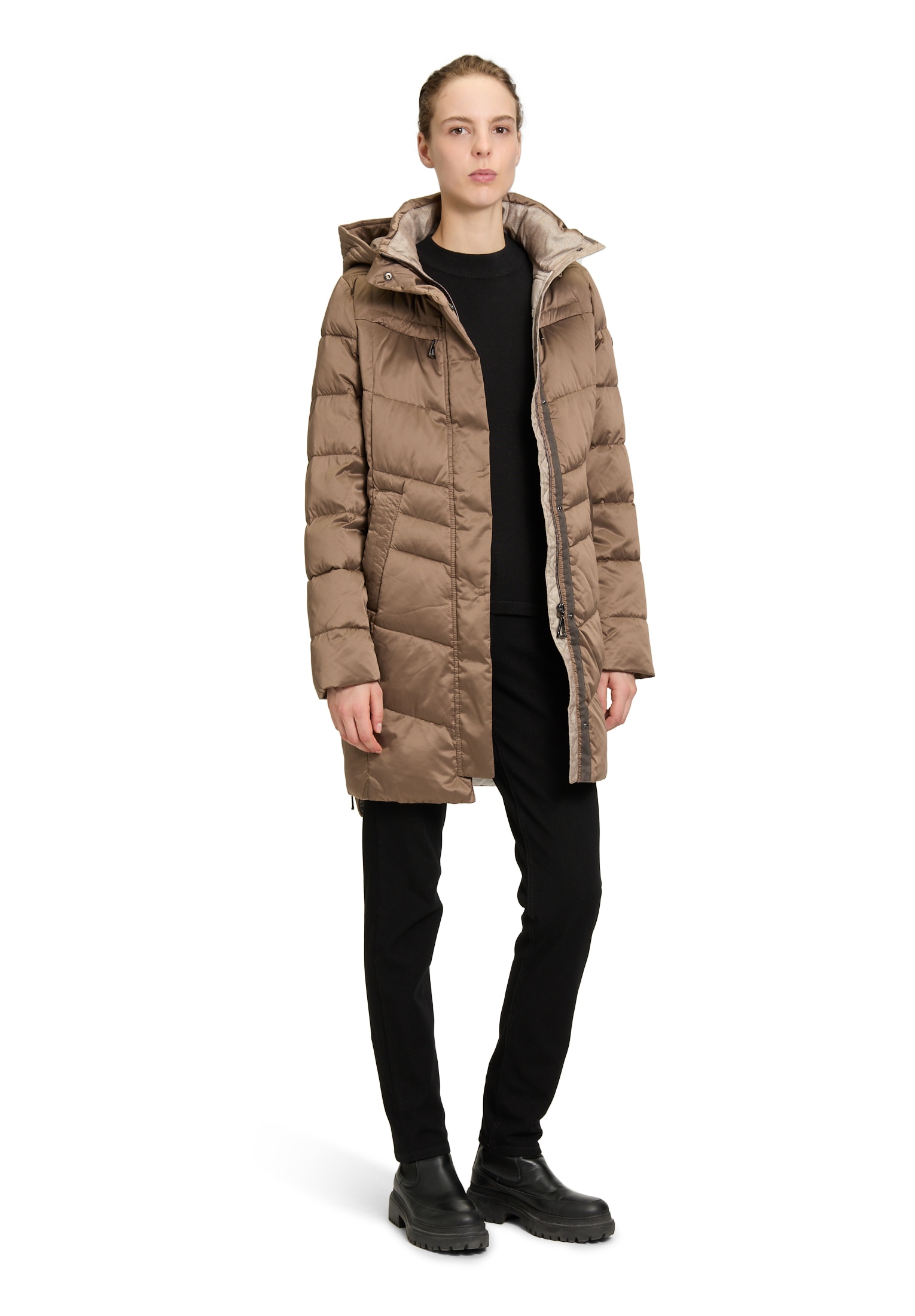 Gil Bret Steppjacke mit Kapuze mit Kapuze und seitlichem Reissverschluss