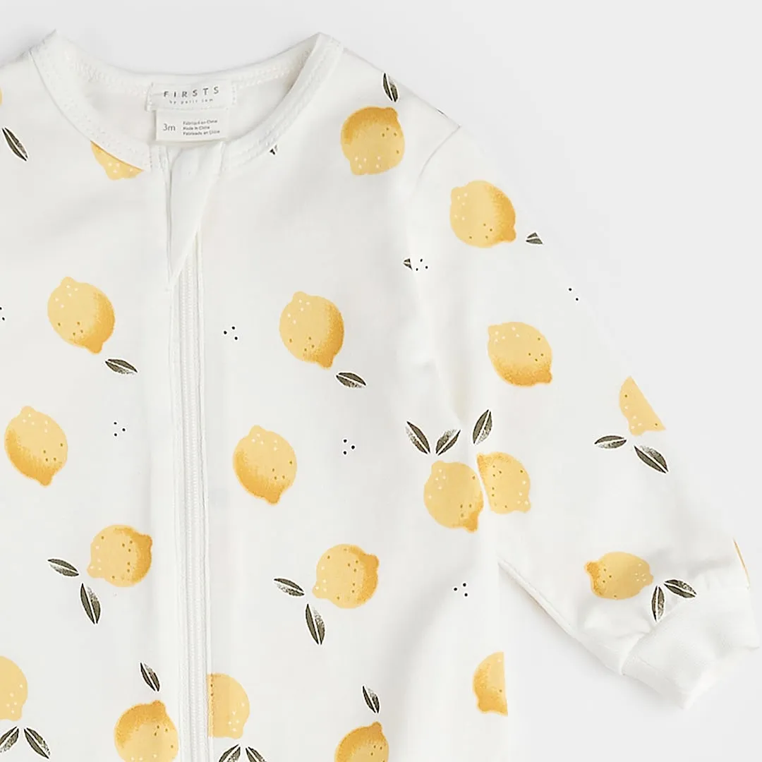 Firsts par Petit Lem Pyjama Citron 0-12mois