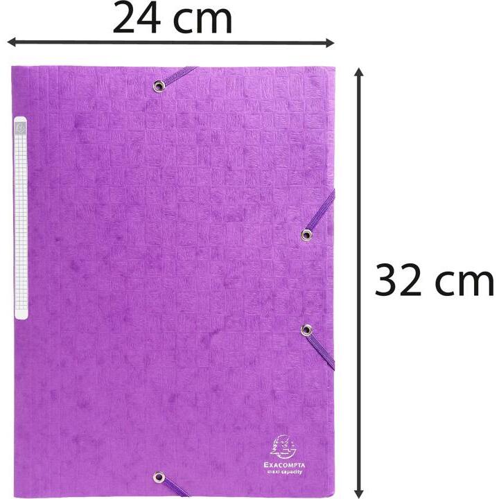 Chemises à élastiques carte lustrée 3 rabats monobloc