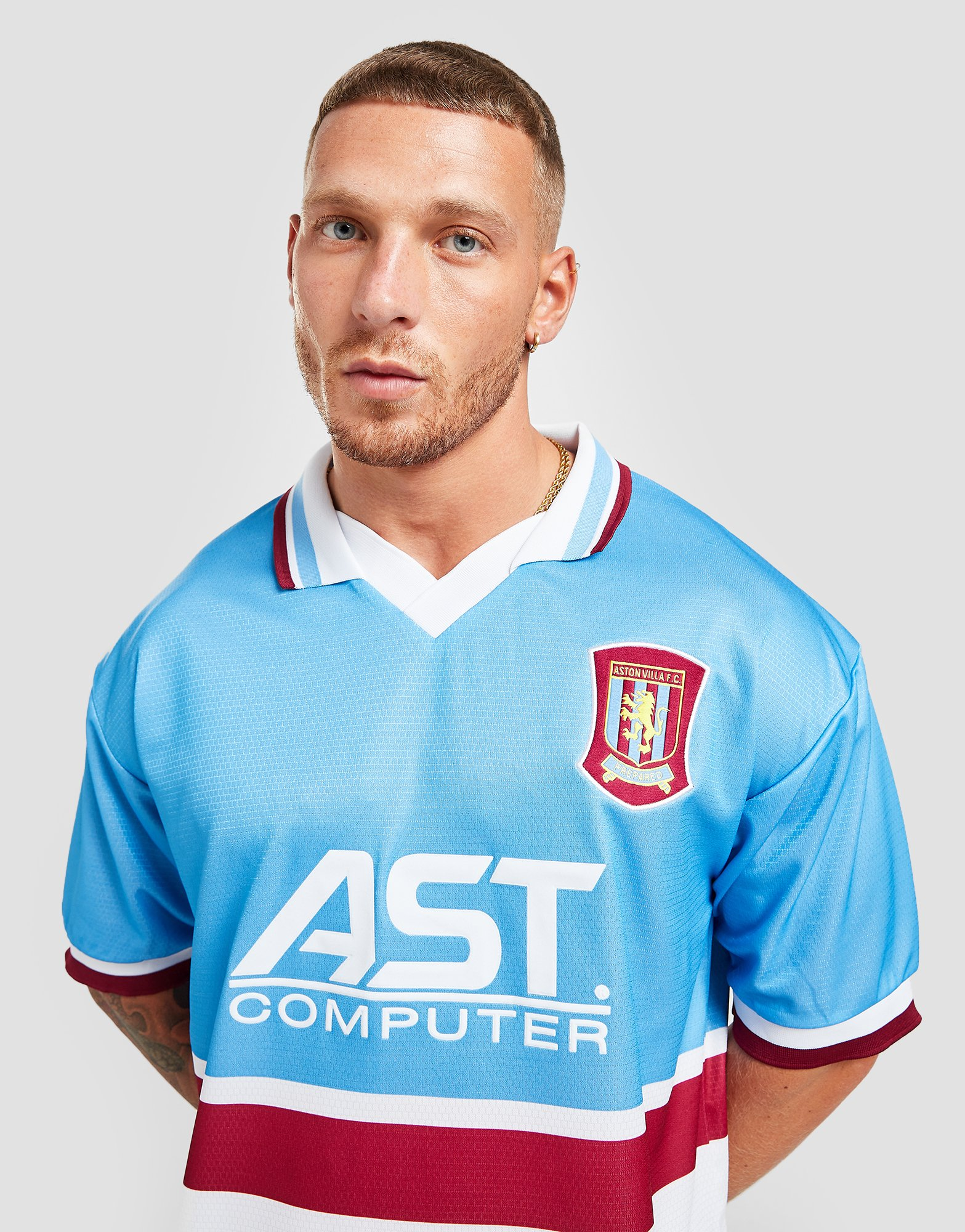 Score Draw Maillot Aston Villa FC '98 Rétro Match Extérieur