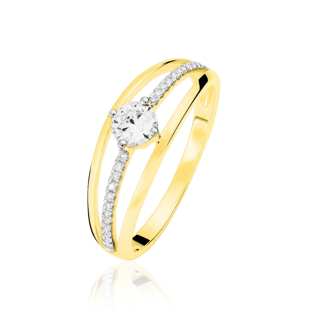 Bague Solitaire Anouska Or Jaune Diamant