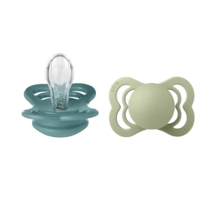 BIBS Supreme Silicon Symmetrical 0-6m island sea sage, 2 Stück