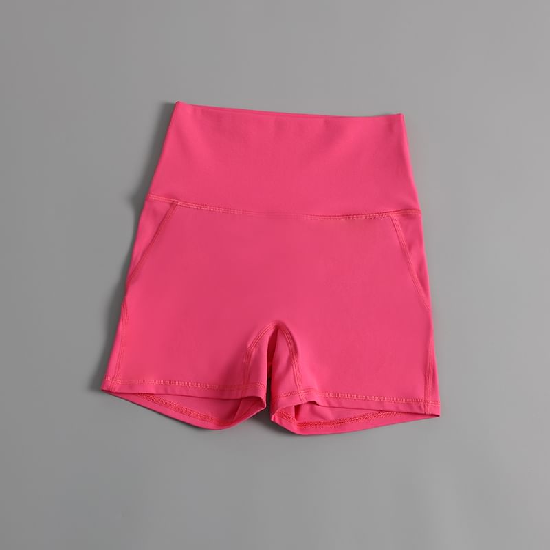 Claduodoe - Hoge taille effen yogashorts