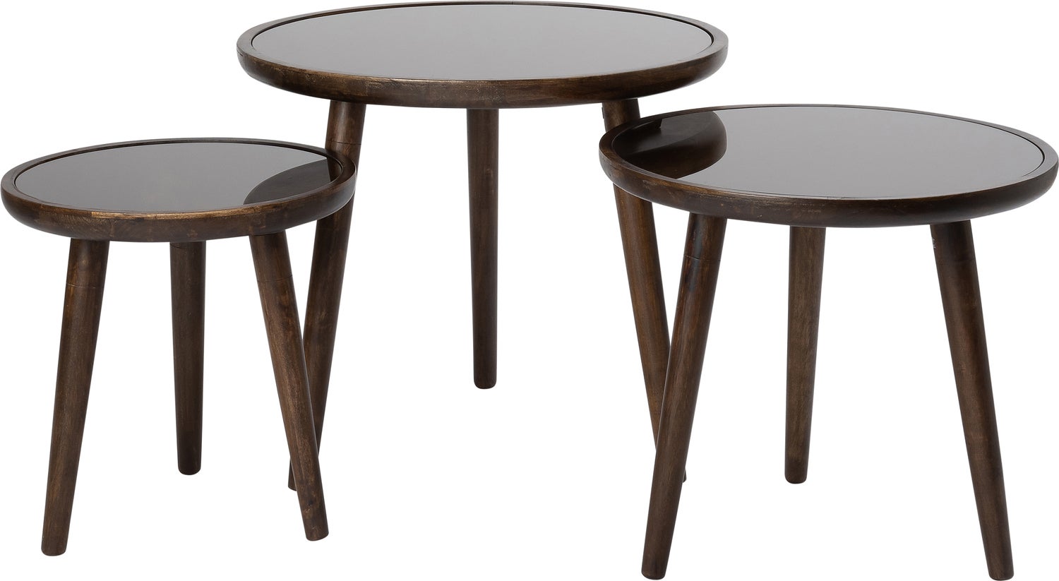 Intratuin bijzettafel Tyle zwart D 50 H 47 cm