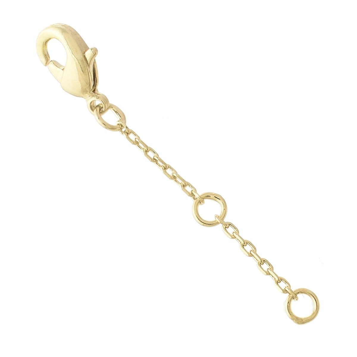 Extension de chaîne pour collier bracelet rallonge Plaqué OR 750 3 microns
