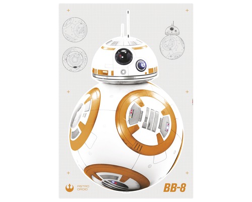 Muursticker Disney Edition 4 Disney Star Wars BB-8 100 x 70 cm