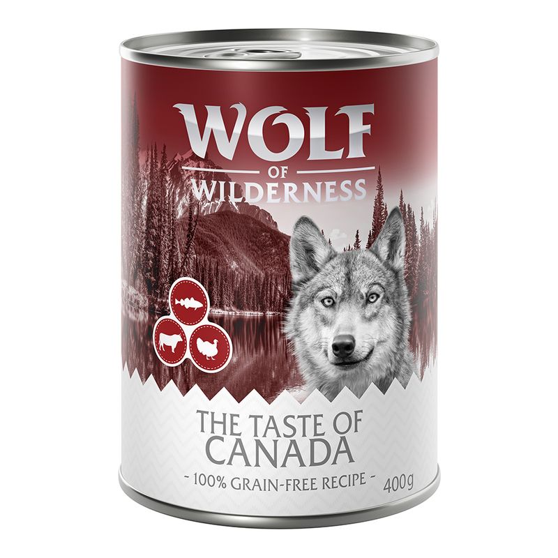 Wolf of Wilderness The Taste Of Adulte 6 x 400 g