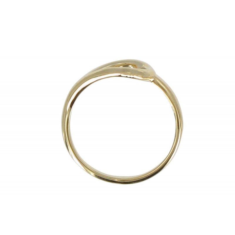 Bague Plaqué Or Goutte Evidée