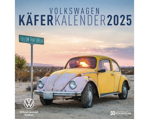 Wandkalender VW Kever 2025 30x30 cm