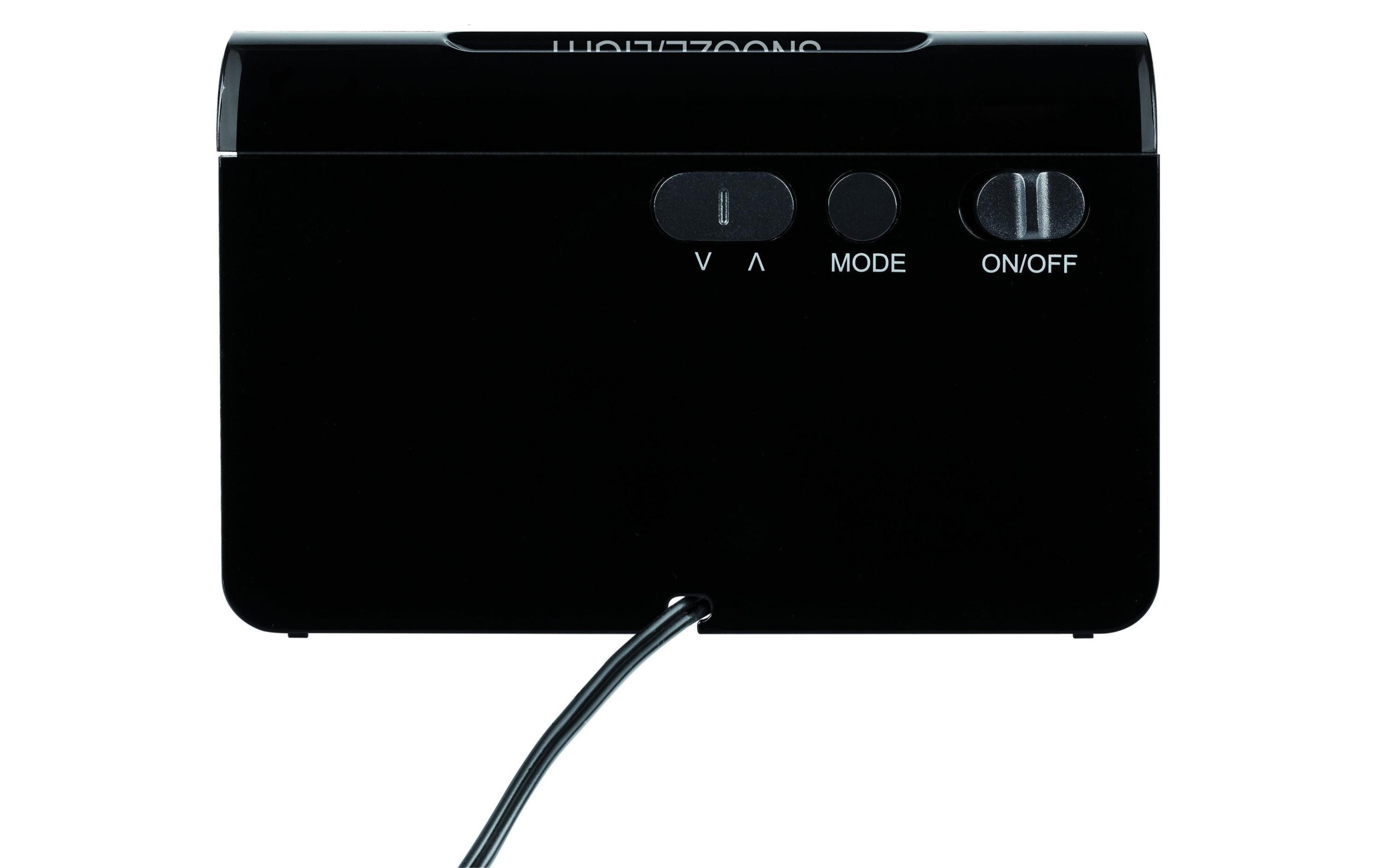 Funkwecker Icon Schwarz, RotDigitaler Funkwecker