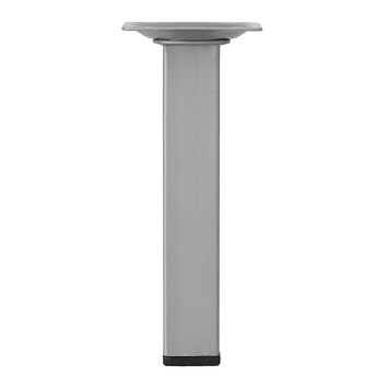 Duraline meubelpoot vierkant zilvergrijs 25x25 mm 15 cm