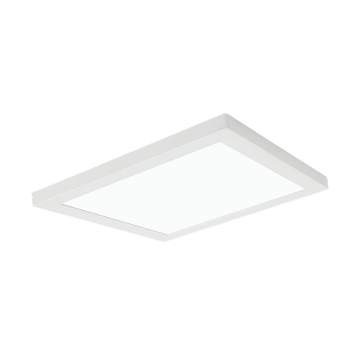Panneau lumineux Nakaya LED intégrée blanc neutre IP44 1900lm 18W L.30xl.30xH.2,4cm blanc GoodHome