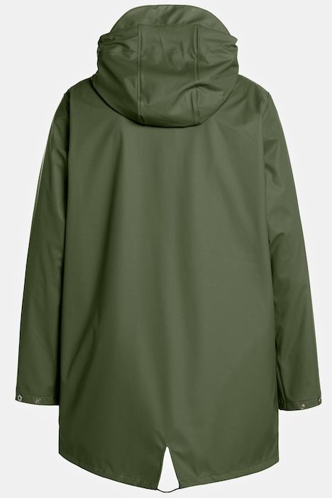 HYPRAR Regenjacke, wasserdicht, Schwarzfutter, Kapuze