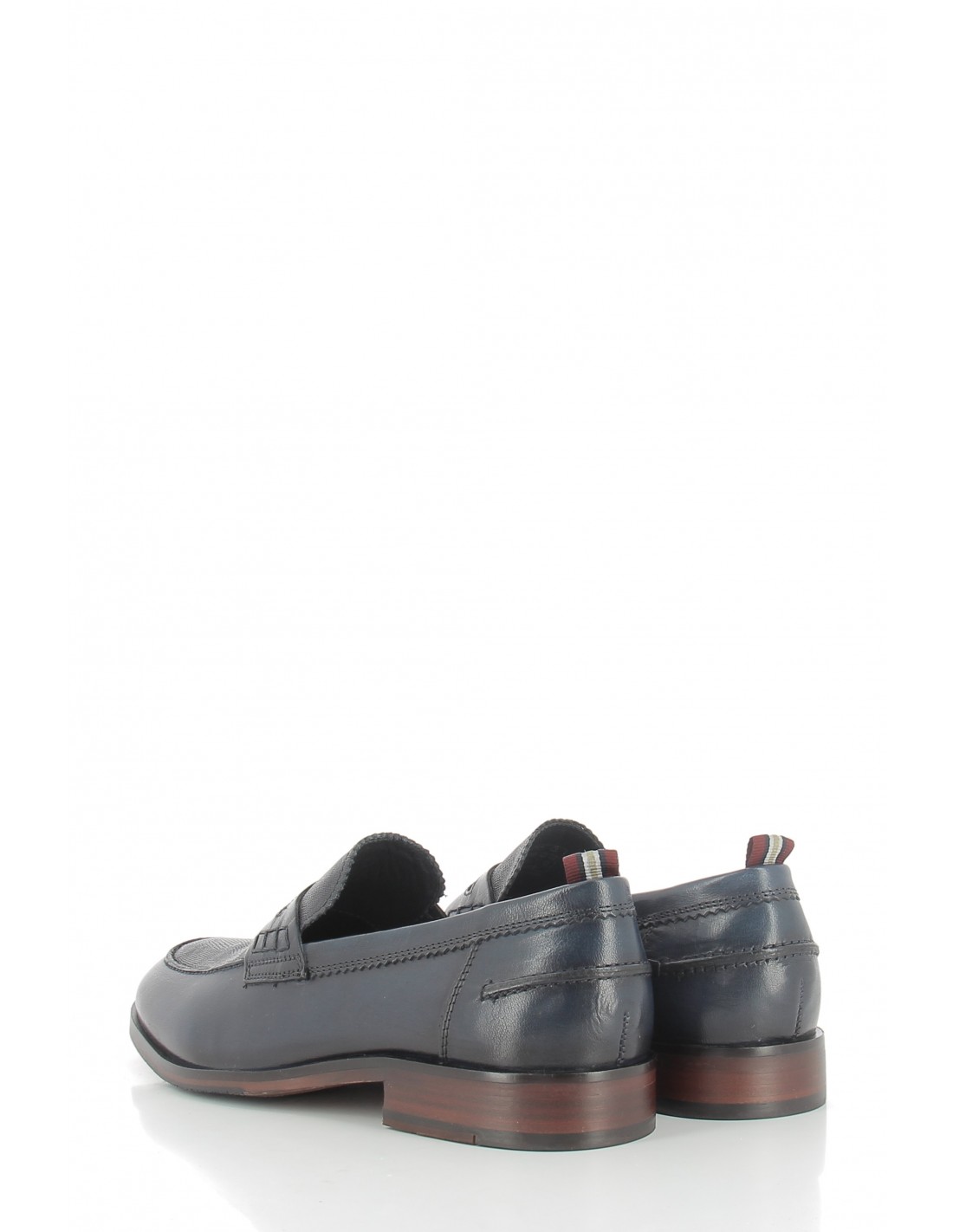 azzaro mocassins homme norden cuir bleu