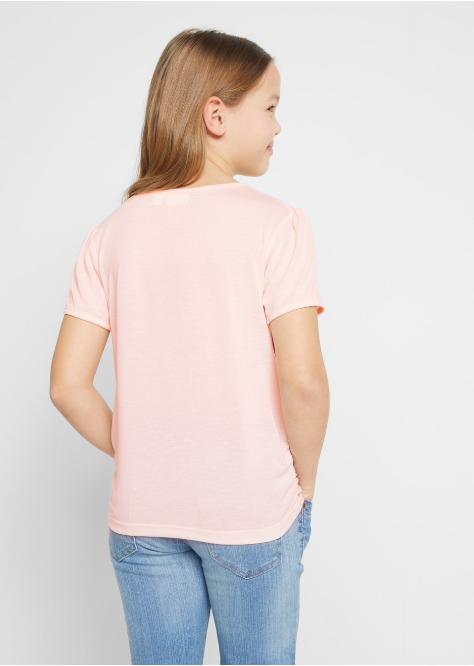 T-shirt fille avec imprimé photo cheval