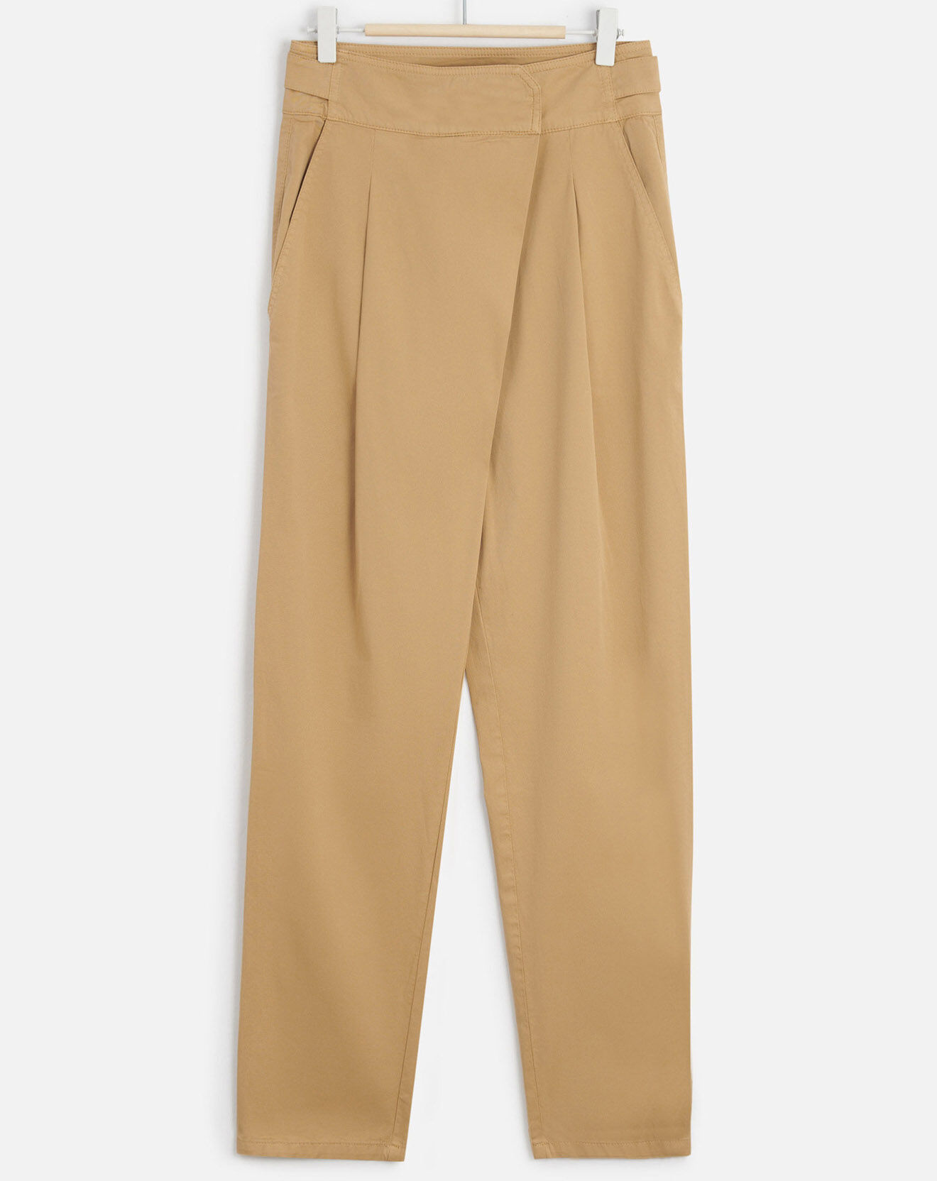 Caroll Pantalon carotte Laurel camel