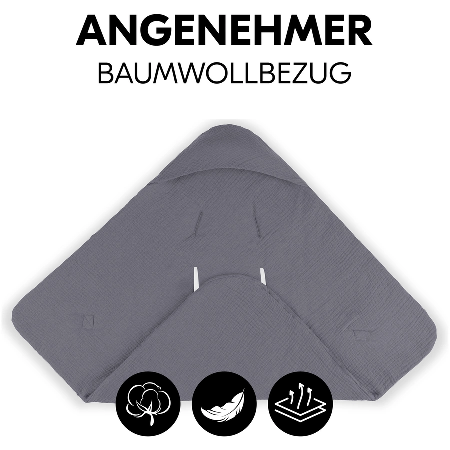 hauck Einschlagdecke Snuggle so Cosy Stone